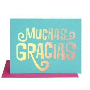The Social Type Muchas Gracias Card